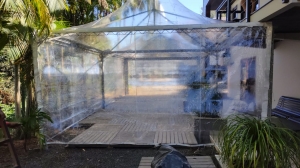 TENDA CHAPÉU DE BRUXA 5X5MTS TRANSPARENTE 